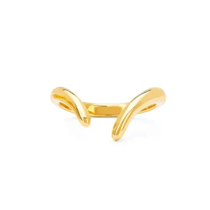 Solid Gold Tusk Ring