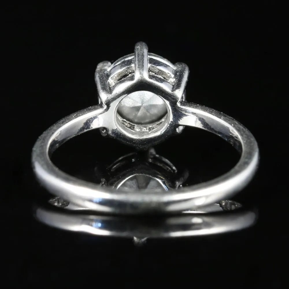 Solitaire Paste Ring 1.80Ct Paste