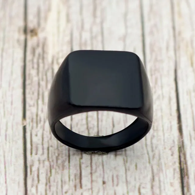 Square Classic Rings