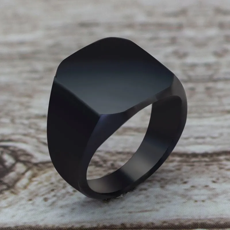 Square Classic Rings