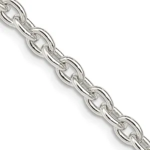 Sterling Silver 4.5mm Cable Chain Necklace