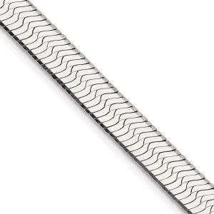 Sterling Silver 8.75mm Magic Herringbone Chain Necklace