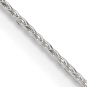 Sterling Silver D.C 0.85-mm Round Spiga Chain