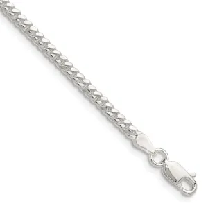 Sterling Silver Polished 2.9mm Domed Curb Chain Bracelet