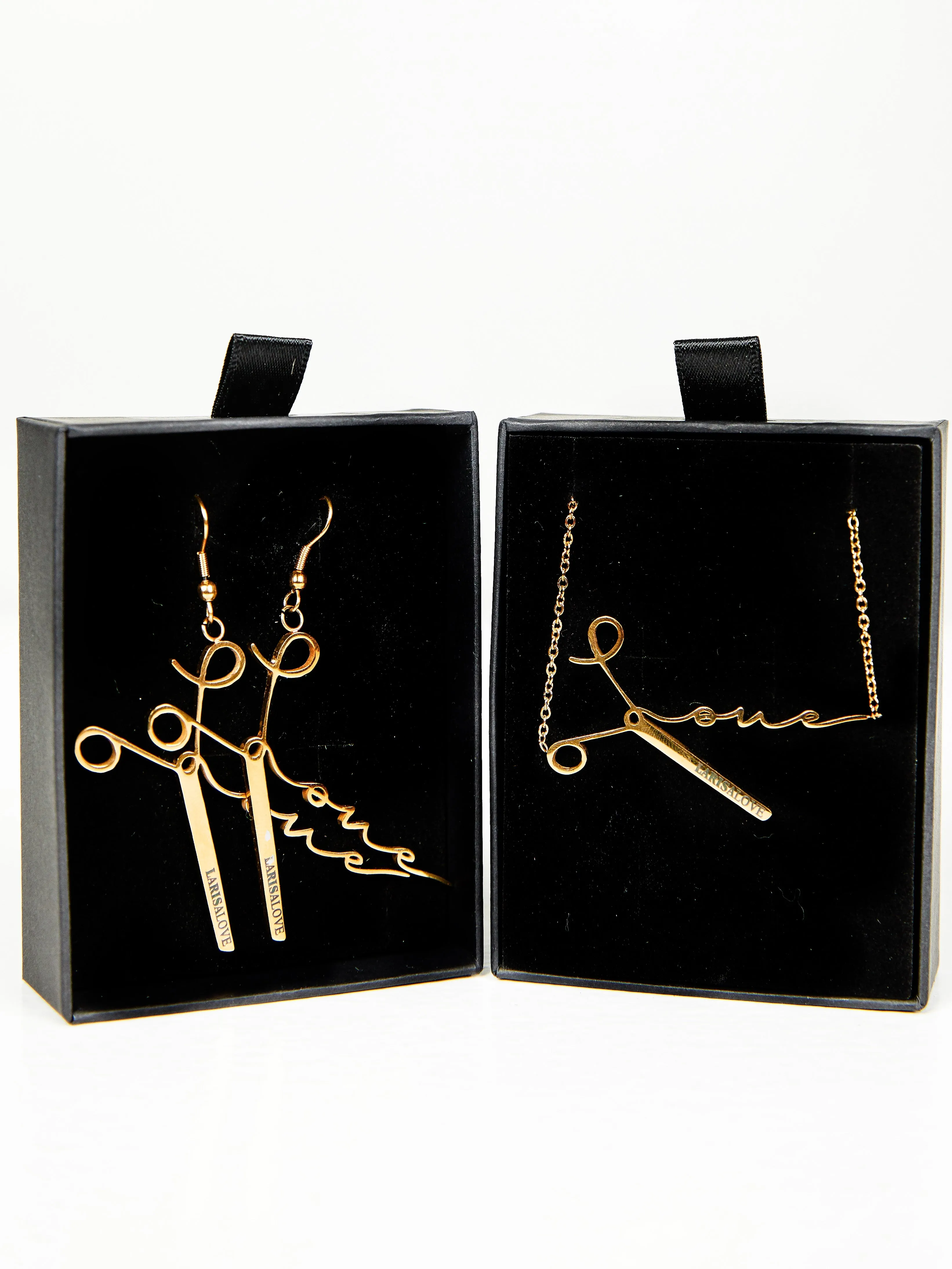 The Valor Collection: Set of Gold Earrings & Necklace Exclusive Offer