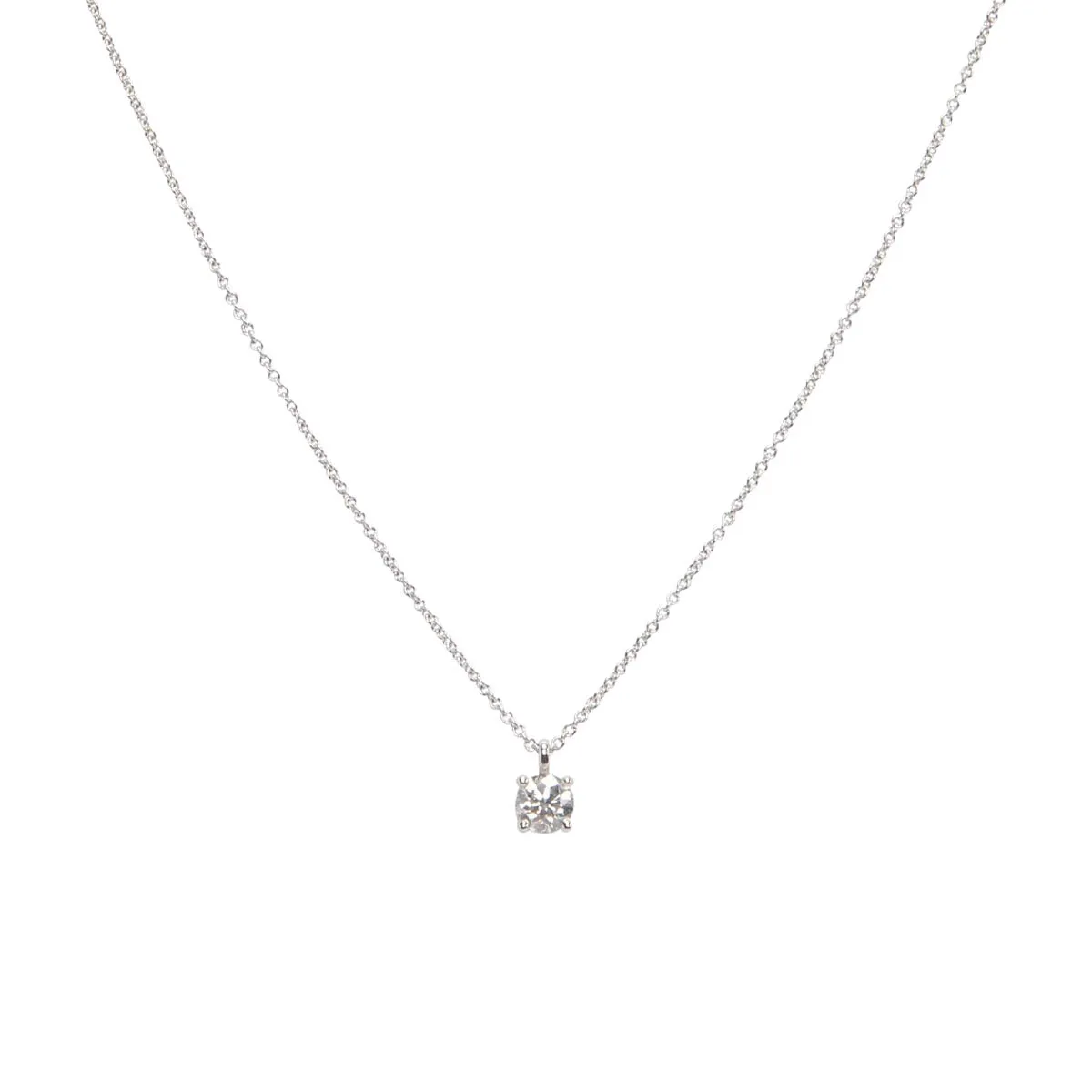 Tiffany & Co Platinum & Diamond Pendant Necklace