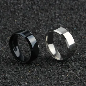 Titanium classic men's rings