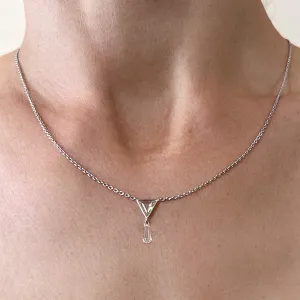 Triangular & Briolette cut Diamond Necklace