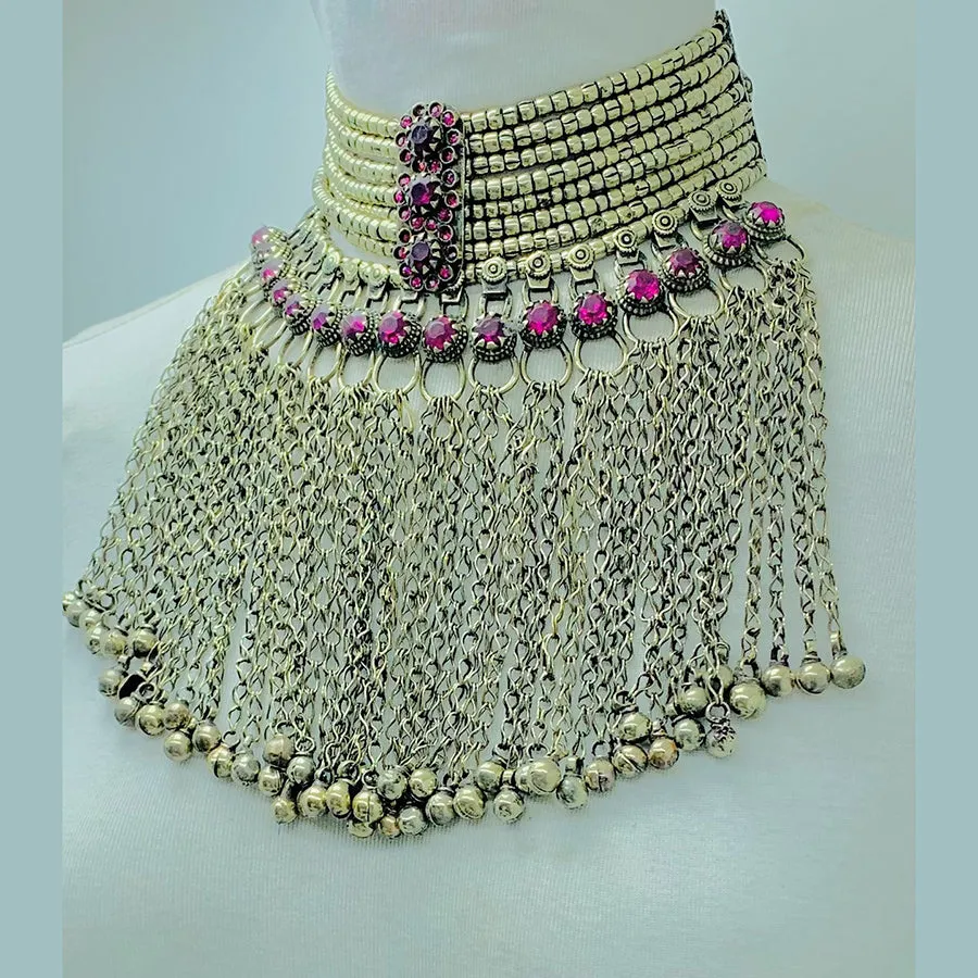 Tribal Multilayers Statement Collar Choker Necklace