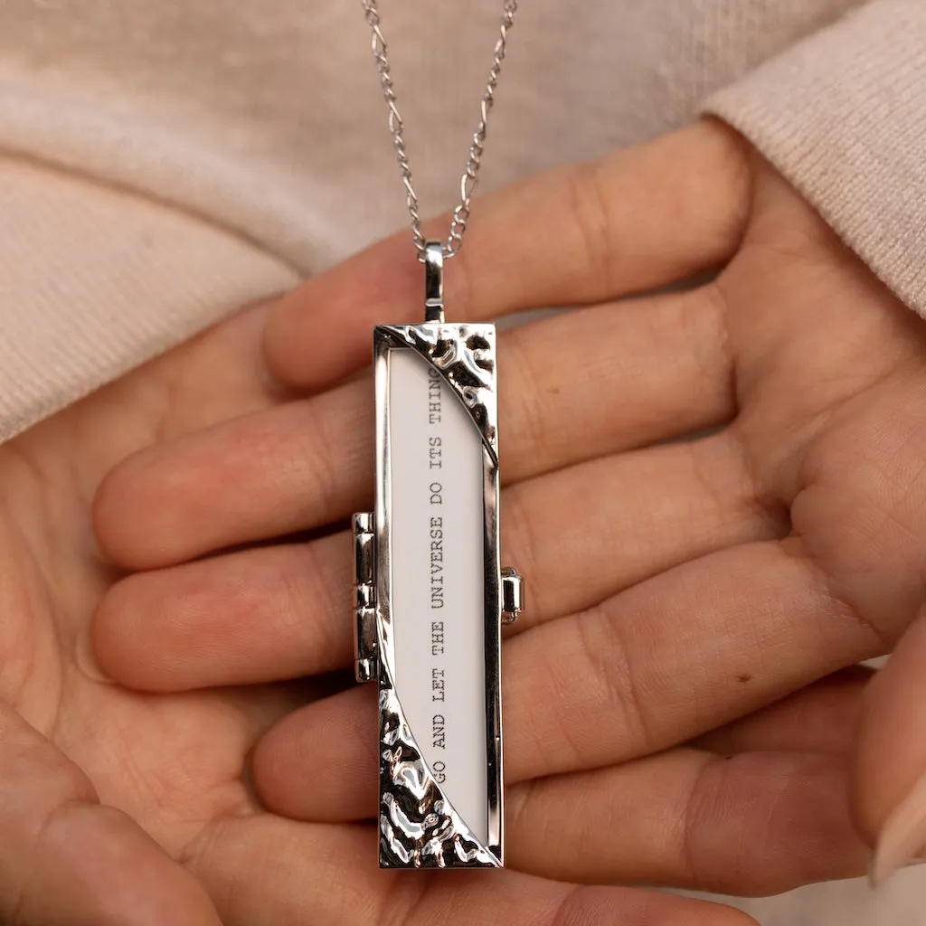 Turning Corners Fortune Locket - Silver