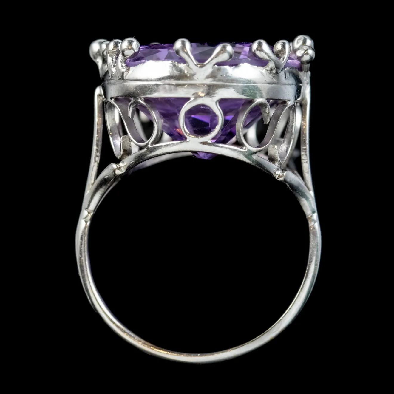 Vintage Amethyst Cocktail Ring 12ct Amethyst Circa 1960