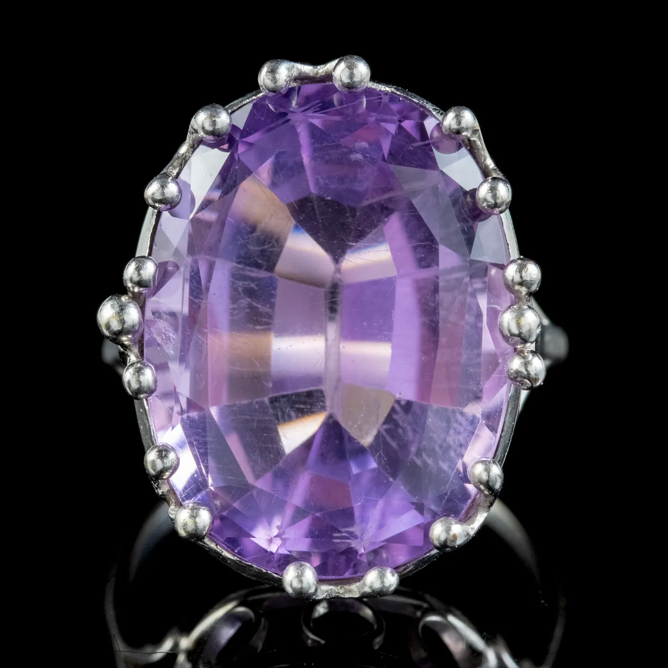 Vintage Amethyst Cocktail Ring 12ct Amethyst Circa 1960