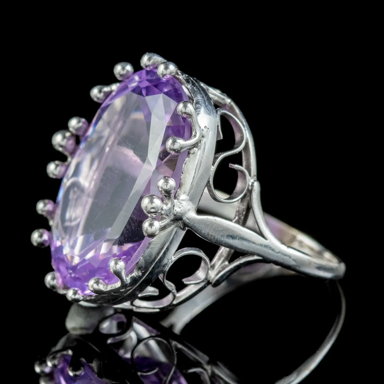 Vintage Amethyst Cocktail Ring 12ct Amethyst Circa 1960