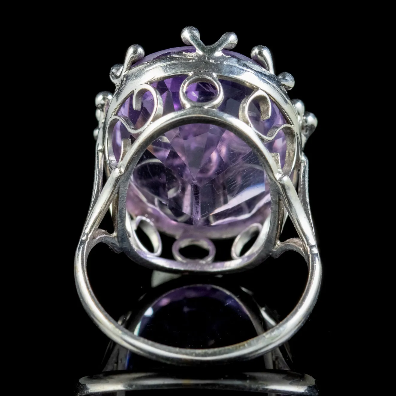 Vintage Amethyst Cocktail Ring 12ct Amethyst Circa 1960