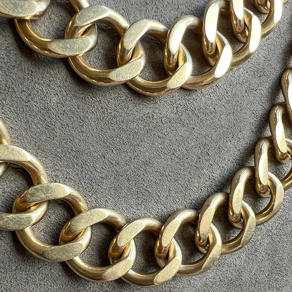 Vintage Curb Link Chain Necklace