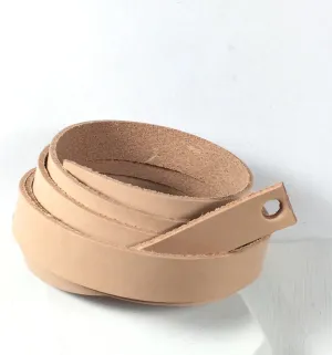 Wrap Bracelet Leather, natural leather, Strapping .5 inch, no color, 1 - 50 inch strip, 4 -5 oz leather