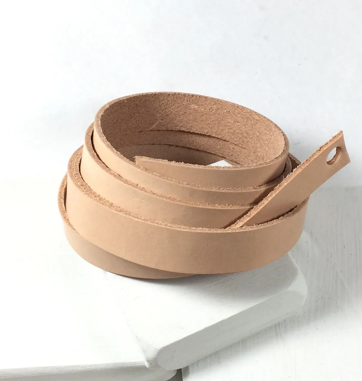 Wrap Bracelet Leather, natural leather, Strapping .5 inch, no color, 1 - 50 inch strip, 4 -5 oz leather